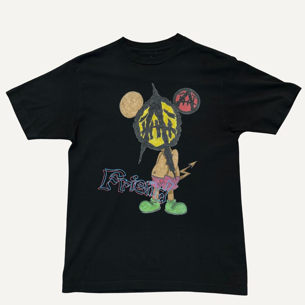 Travis Scott Utopia x St Michael 2B Tee Black SS23 Size M Men's Collab